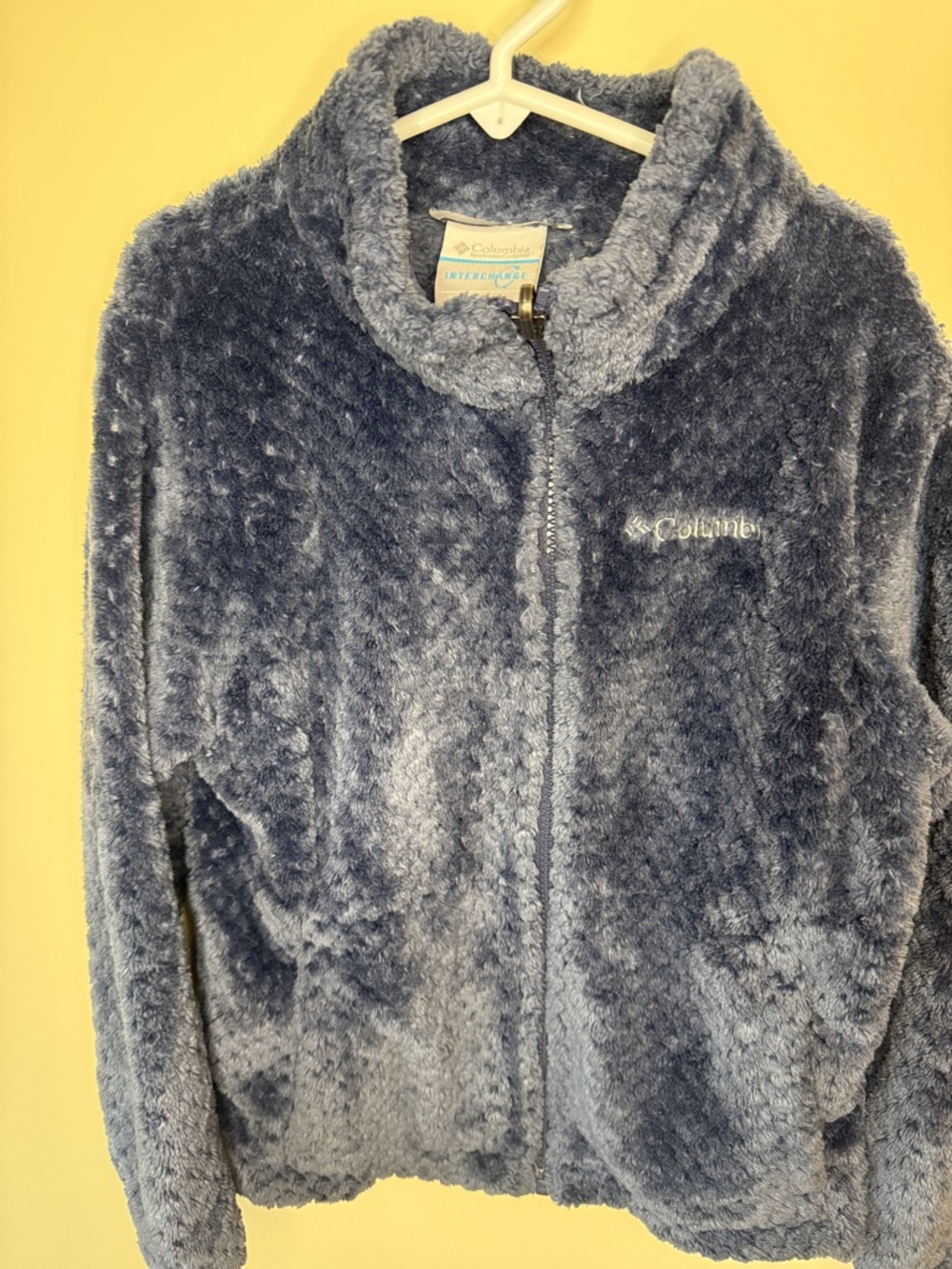 Columbia Plush Full-Zip Fleece Jacket - Steel Blue